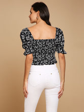 Load image into Gallery viewer, Smocked Puff Sleeve Top