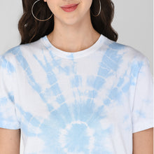 Load image into Gallery viewer, Sky Blue Tie-Dye Tee