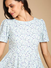 Load image into Gallery viewer, Back Cut Floral Dress