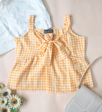 Load image into Gallery viewer, Yellow Gingham Top