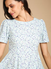 Load image into Gallery viewer, Back Cut Floral Dress
