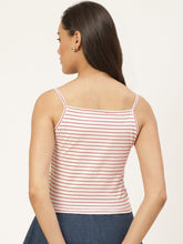 Load image into Gallery viewer, White Striped Cami Top
